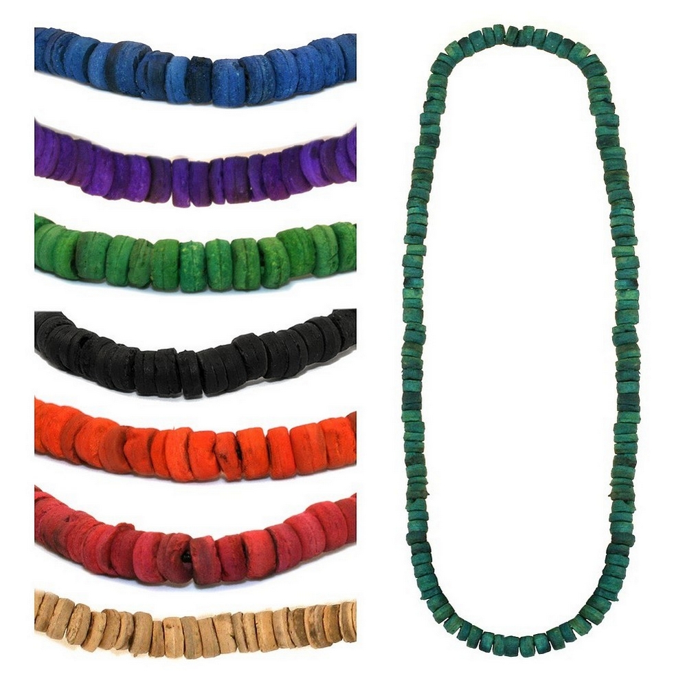 Necklace coconut self-coloured