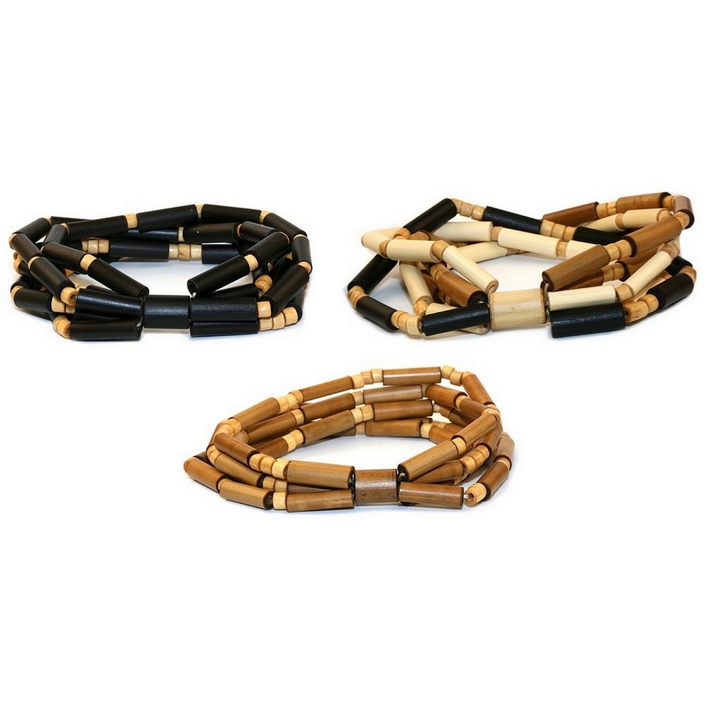 Bracelet bamboo tube 5 row