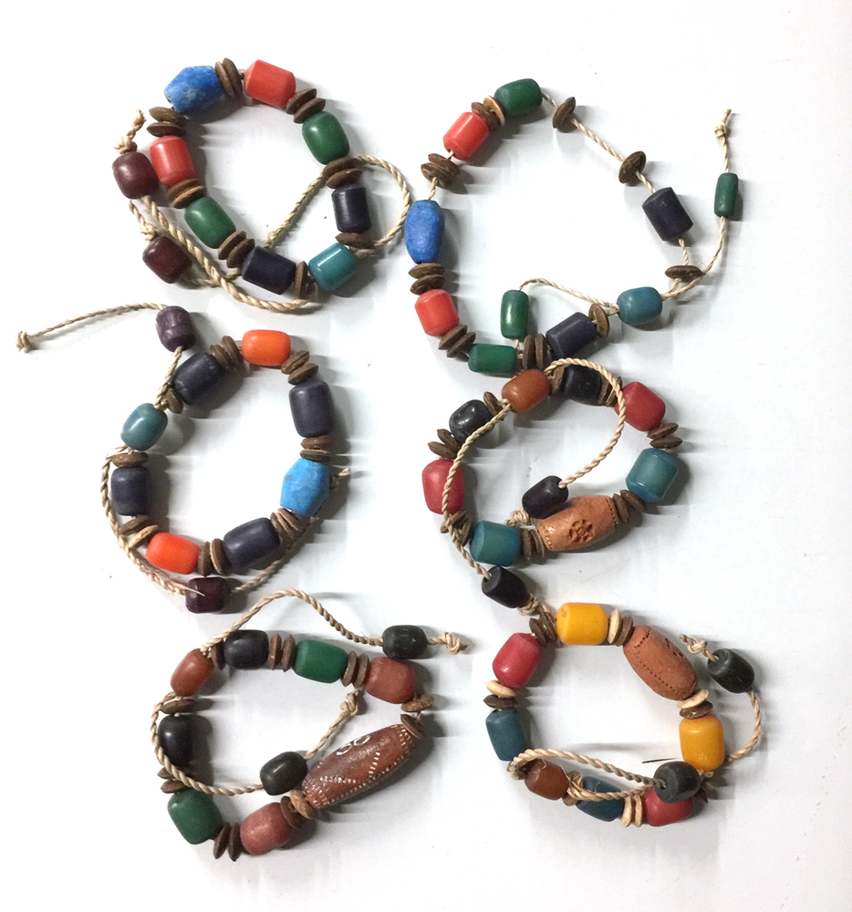 Bracelet ceramic & coconut bead mix