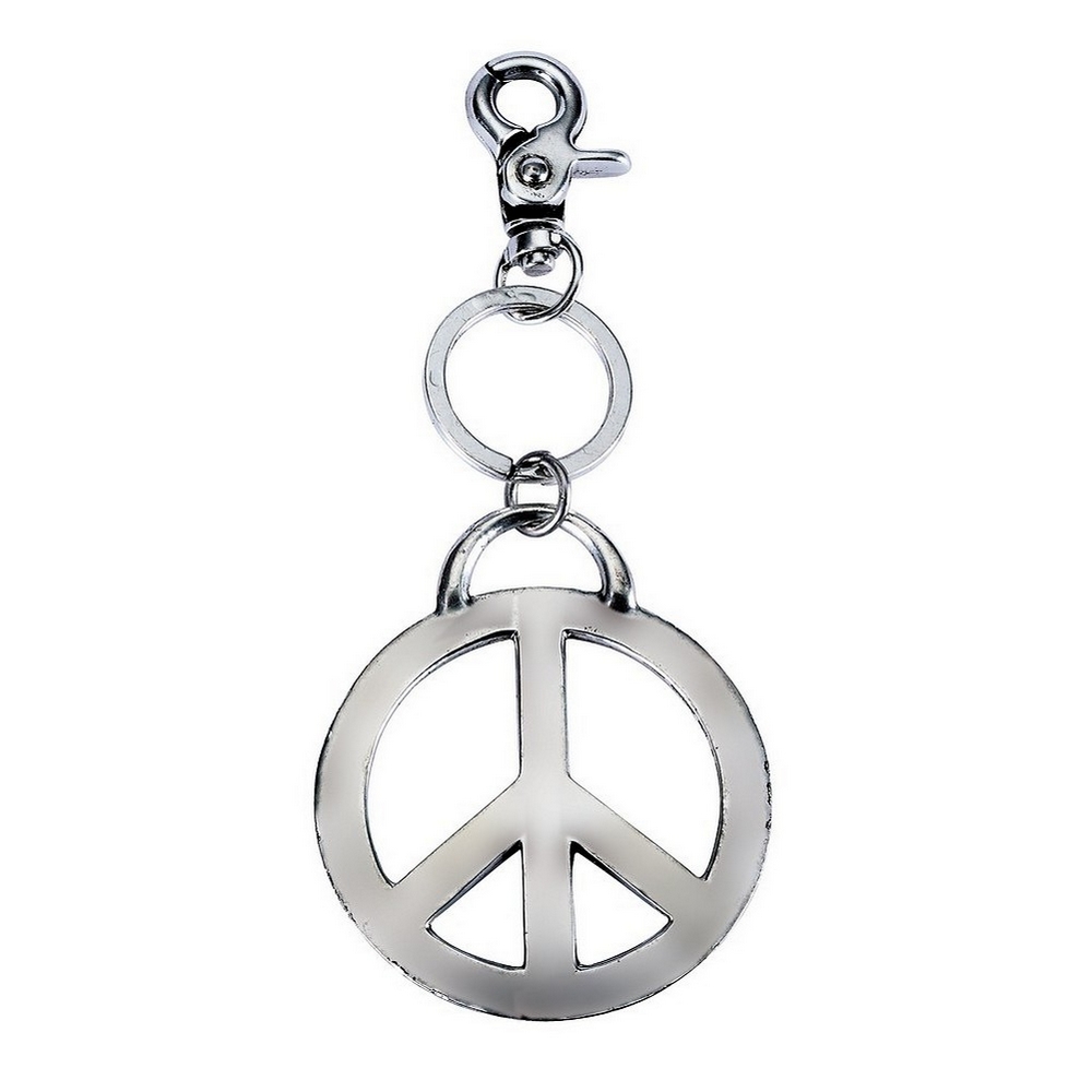 Keyring peace 16cm antique finish silver