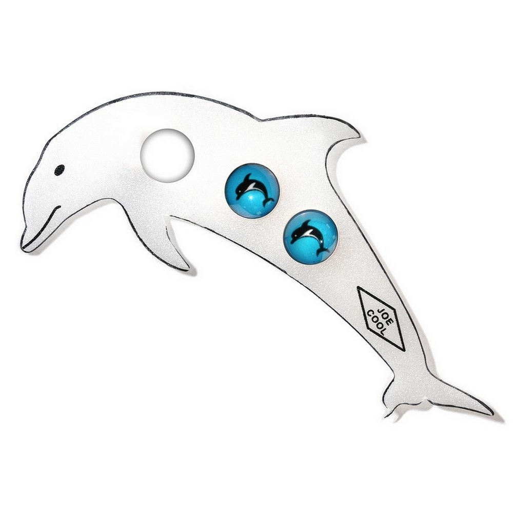 Stud earring acrylic dolphin