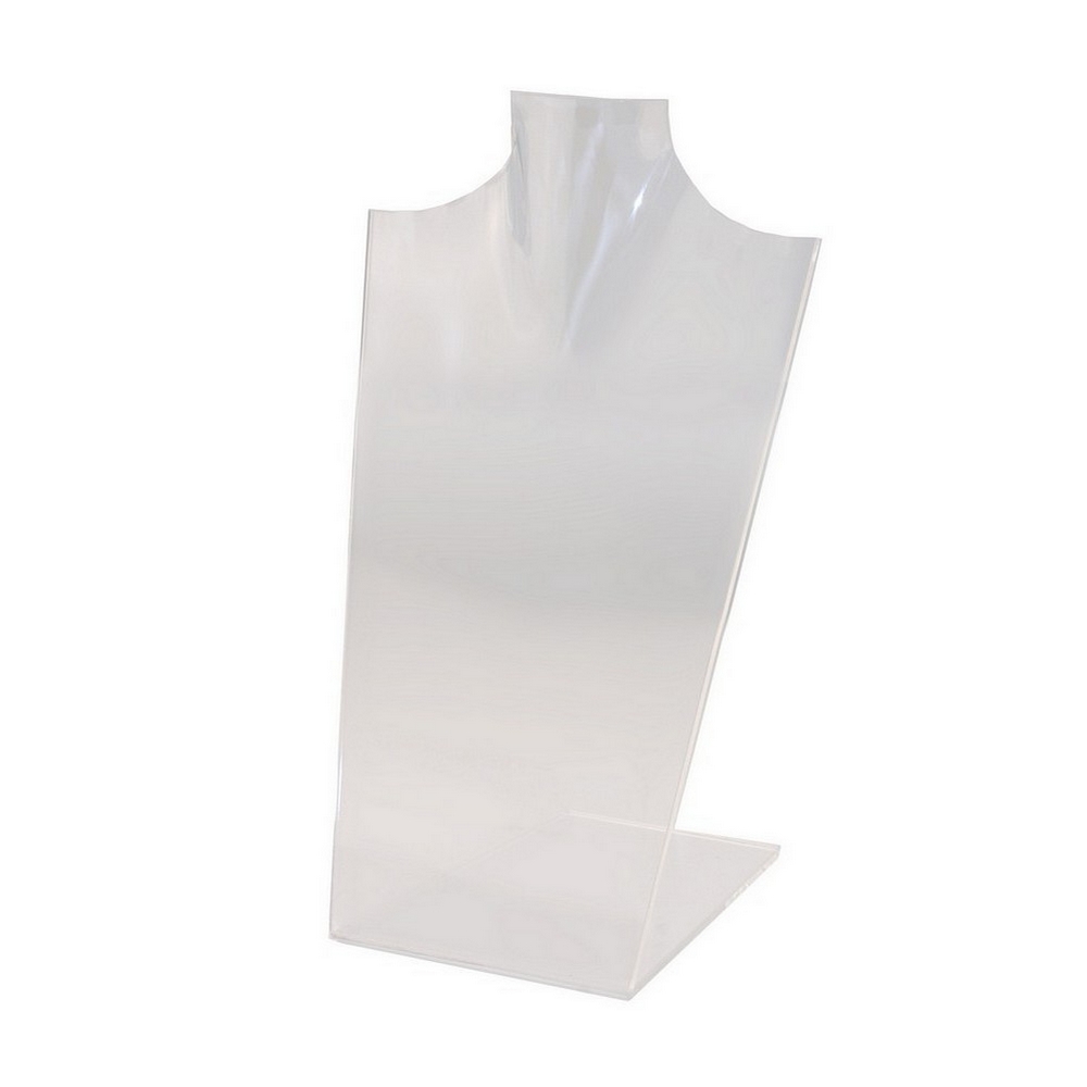 POS stand display acrylic neck 20 x 9 x 28cm clear
