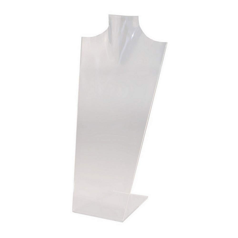POS stand display acrylic neck 20 x 14 x 42cm clear