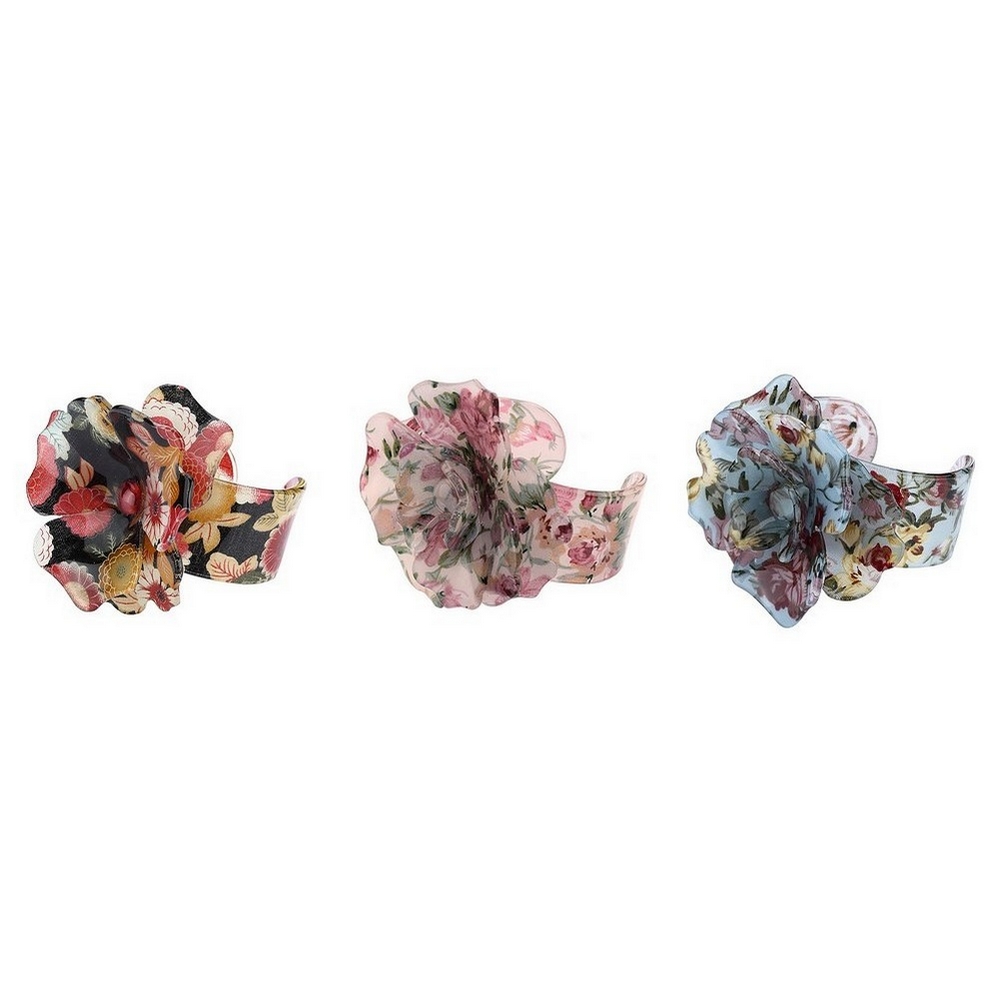 Bangle acrylic floral - print flower