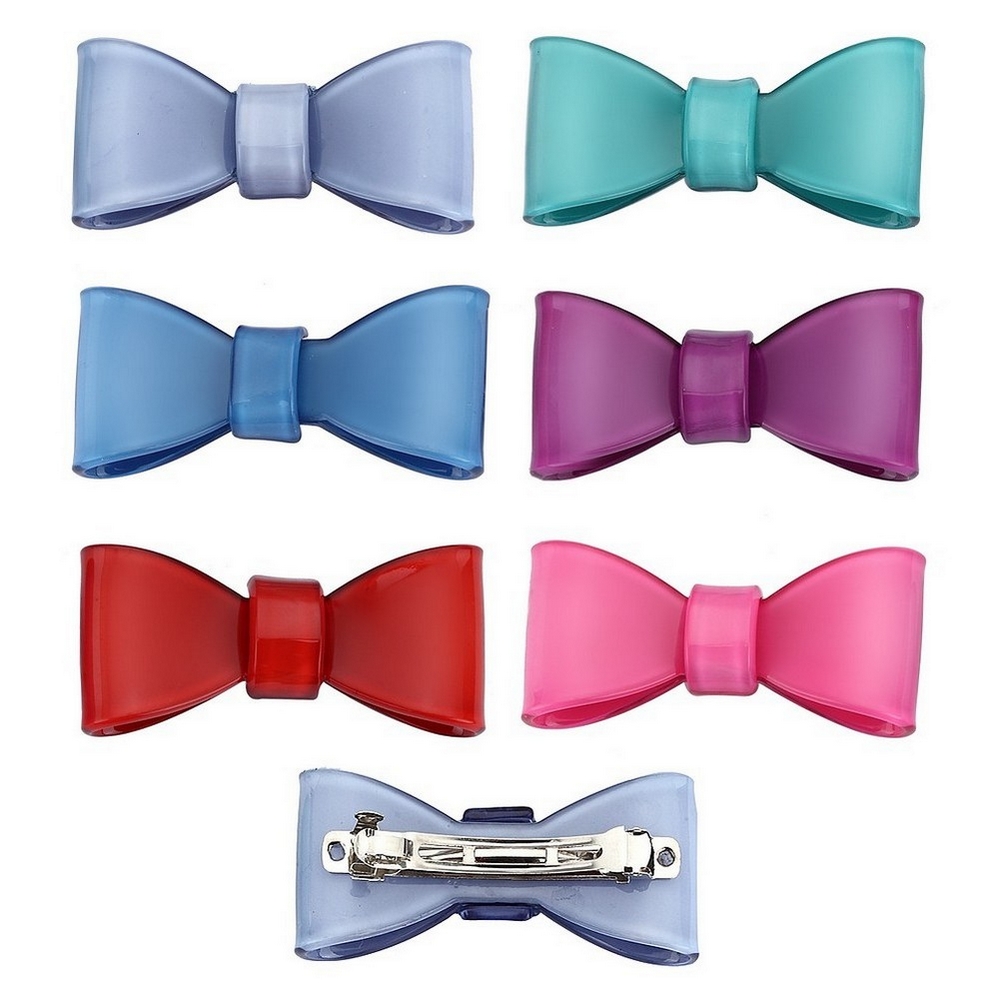 Hairwear acrylic bow clip