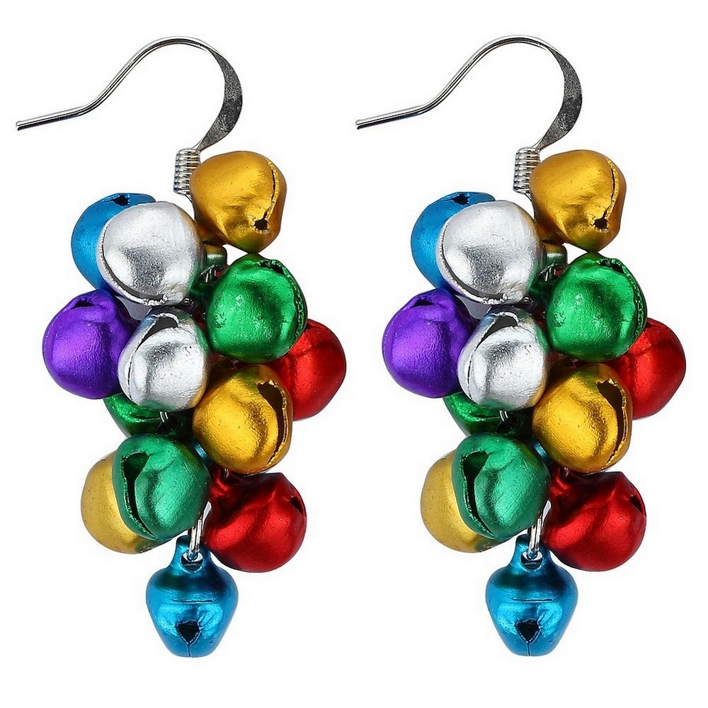 Drop earring bells multicoloured