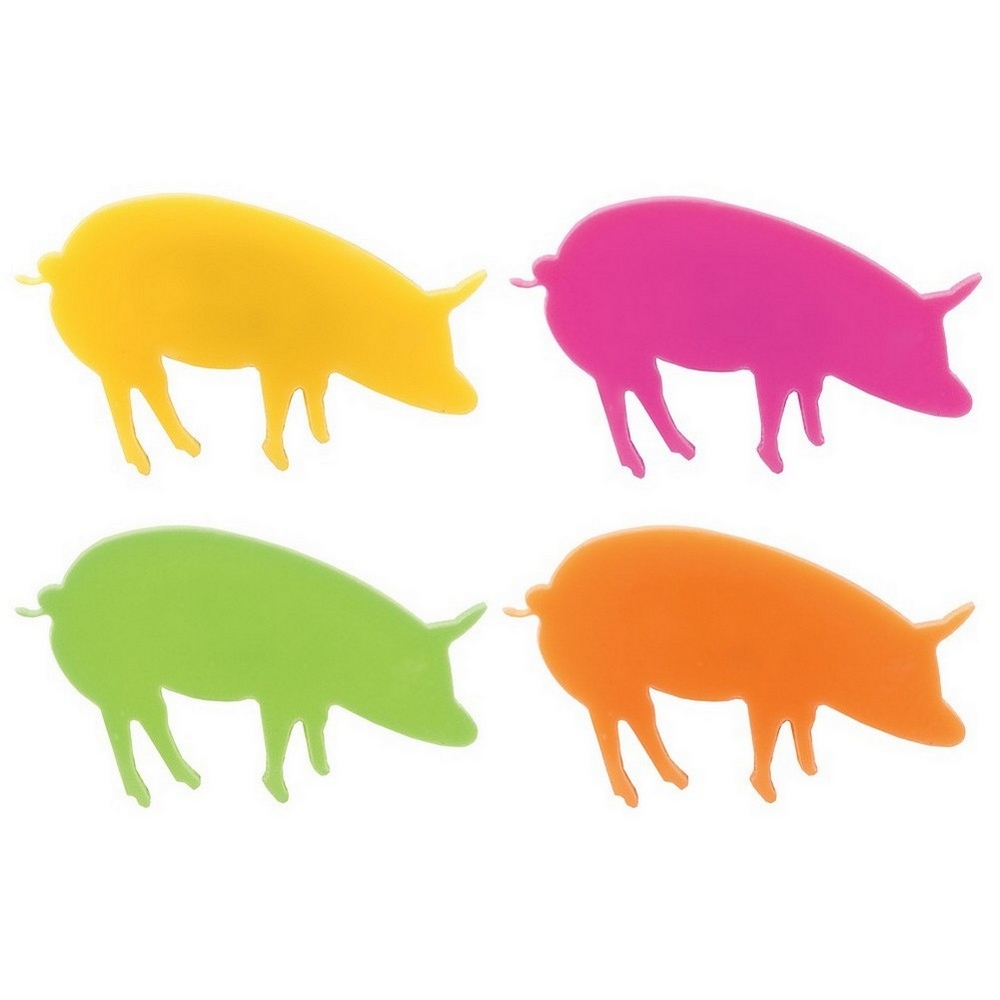 Brooch acrylic pig