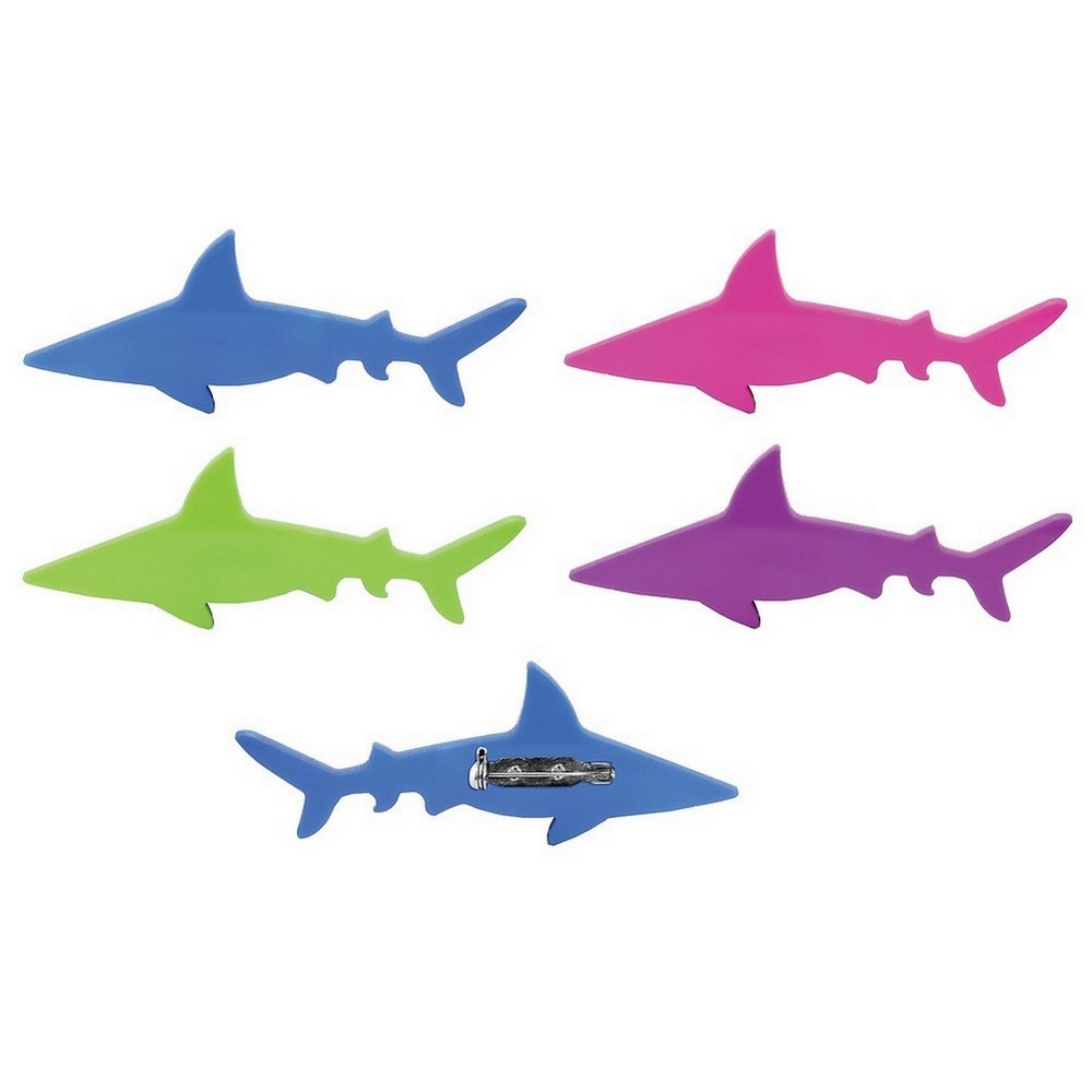 Brooch acrylic shark