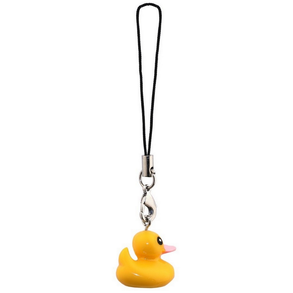 Keyring resin duck yellow