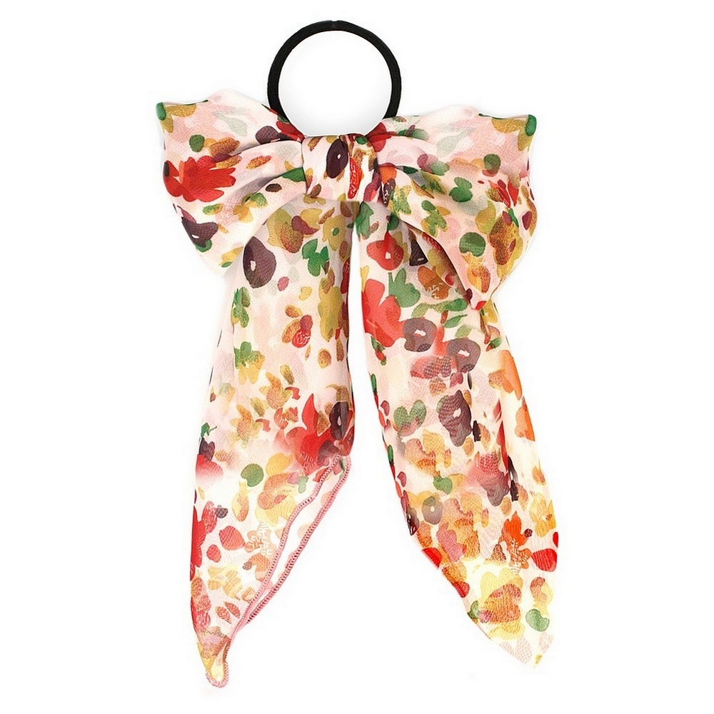 Scrunchie bow tied 82 cm scarf