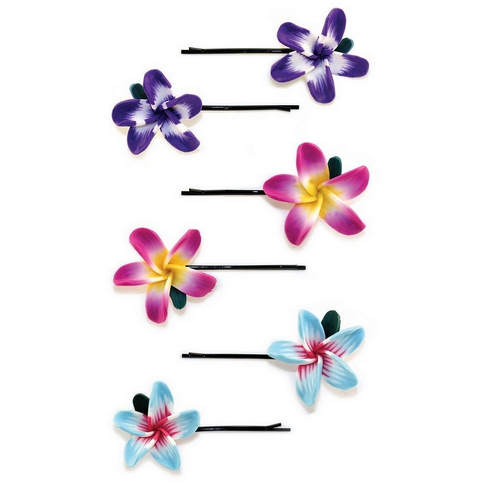Hair pin resin pair of flowers