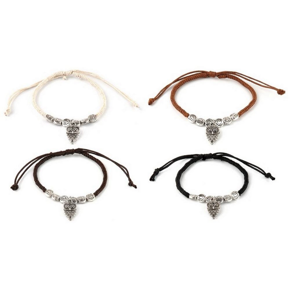 Bracelet cord owl