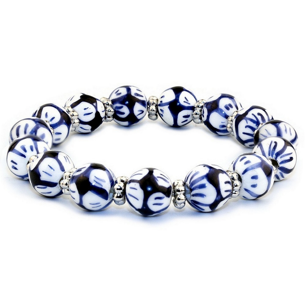 Bracelet ceramic dutch beads