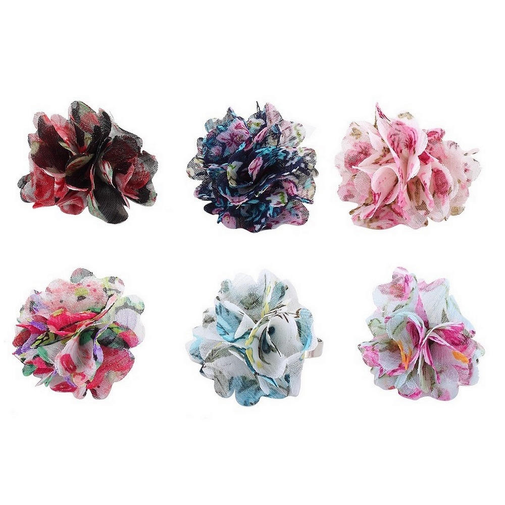 Ring chiffon flower