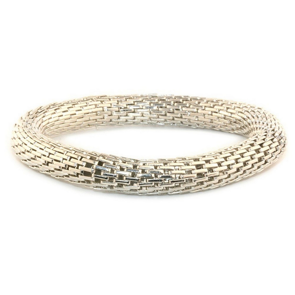 Bracelet mesh effect silver