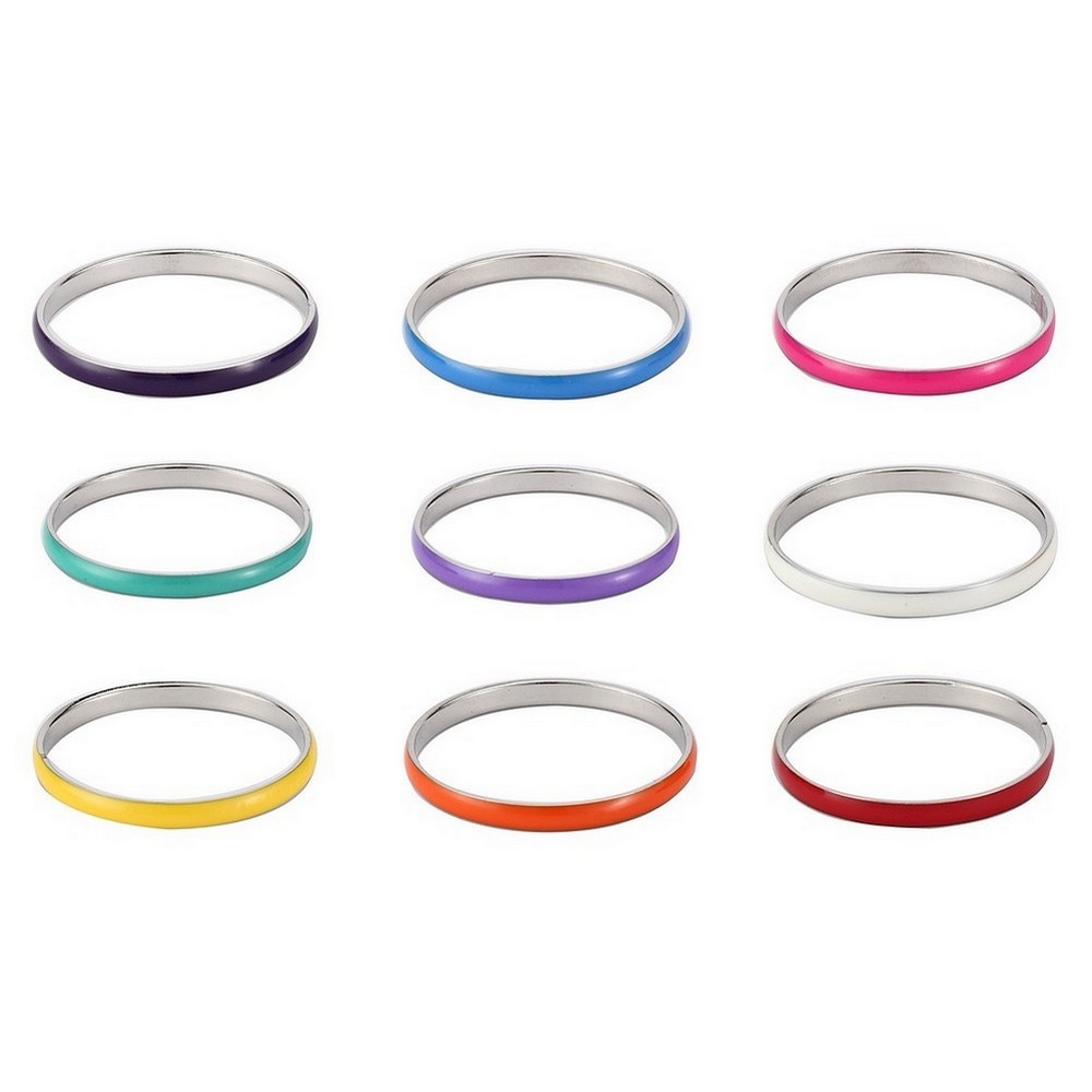 Bangle enamel curved