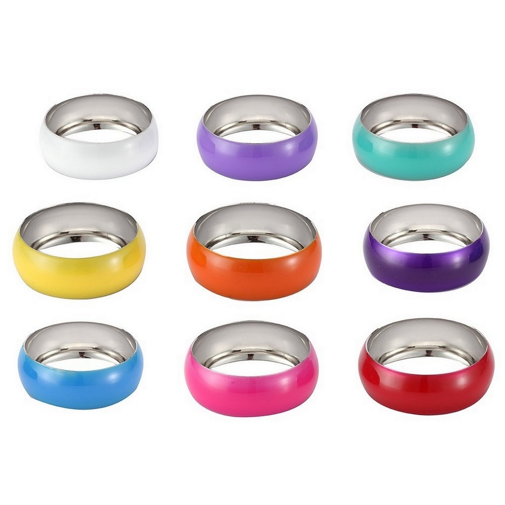 Bangle enamel curved
