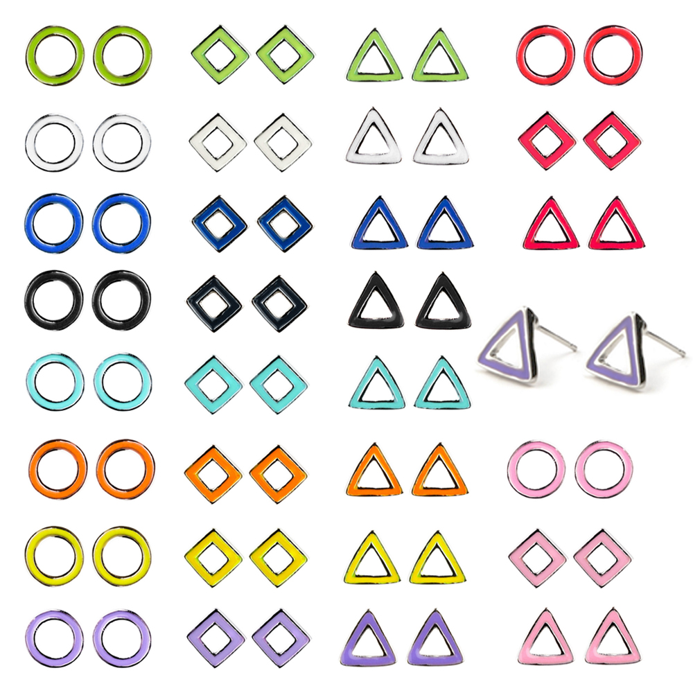 Stud earring shape cut outs