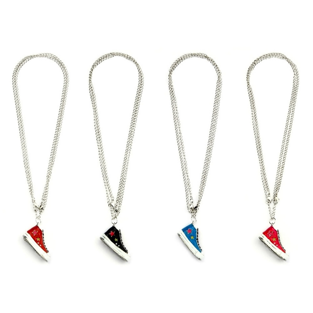 'Any length' necklace with a pendant basketball shoe