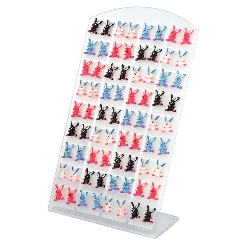 Stud earring resin bunny rabbit