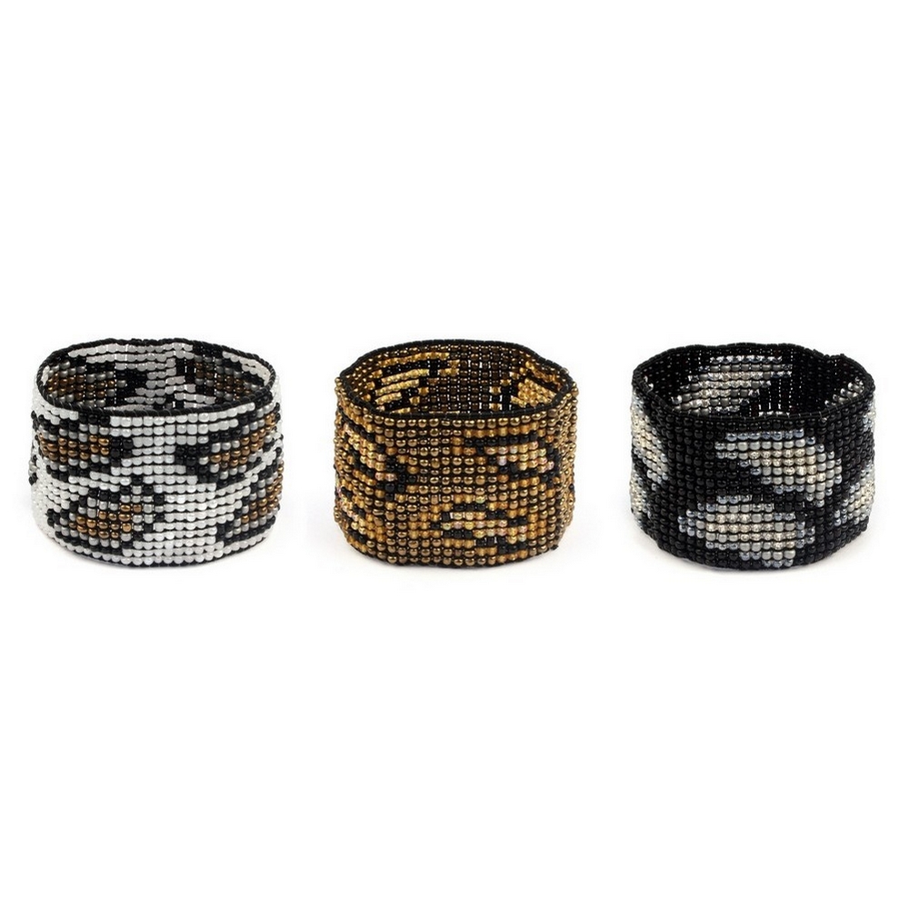 Bracelet bead animal print 45mm