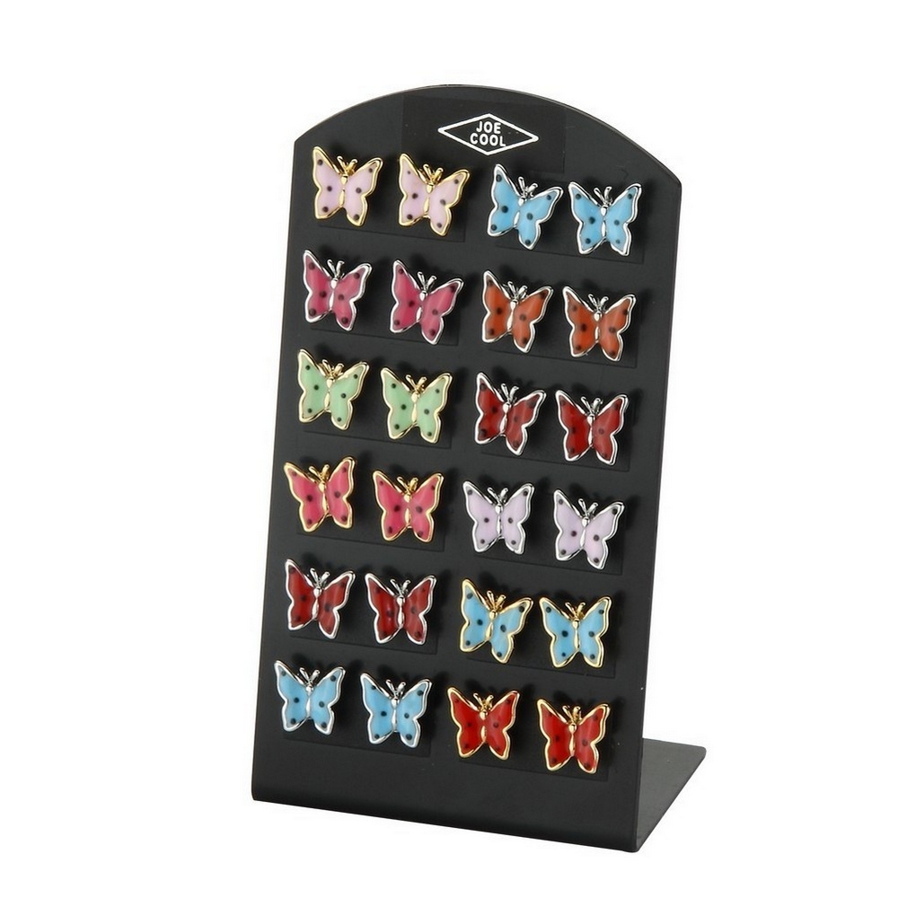 Stud earring enamel butterfly