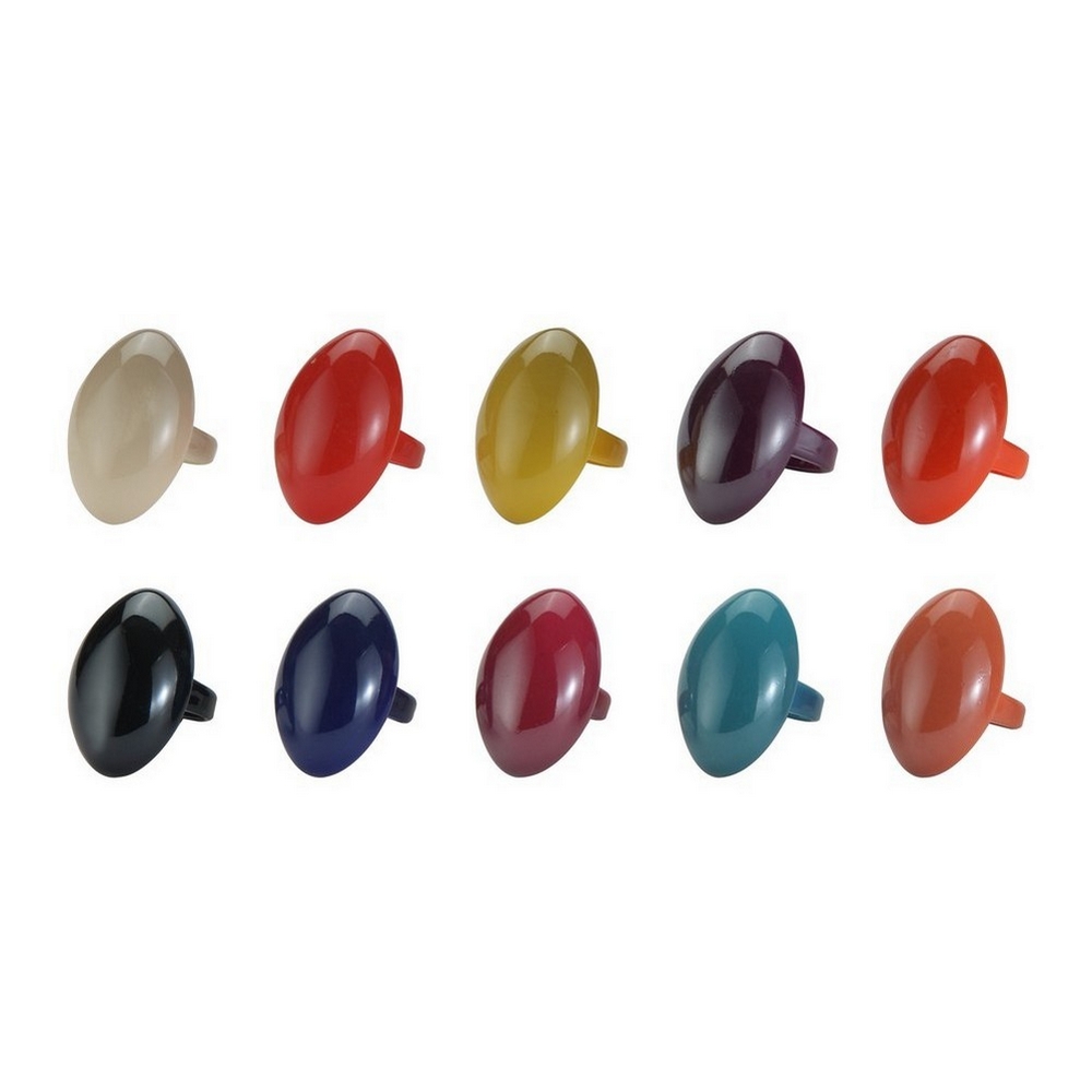 Ring resin oval dome lustre