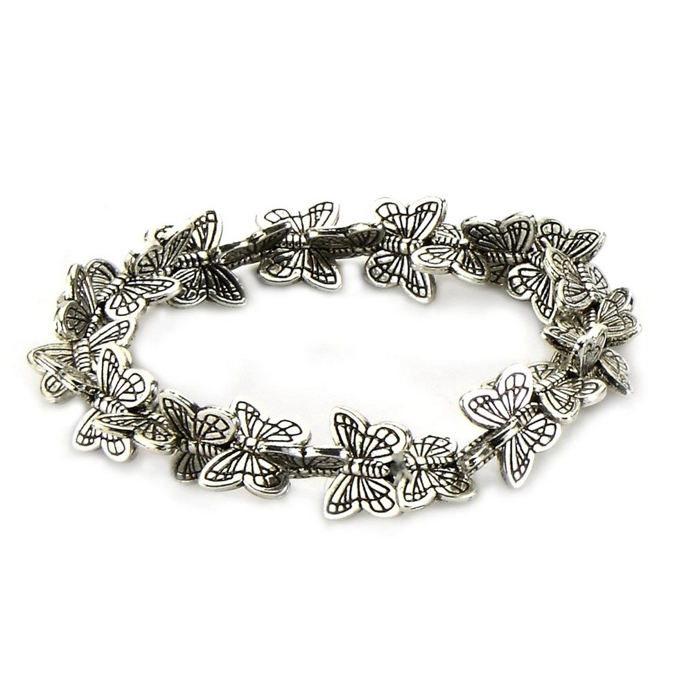 Bracelet butterflies all around silver