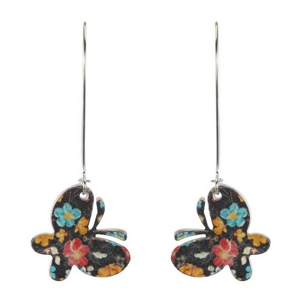 Drop earring butterfly
