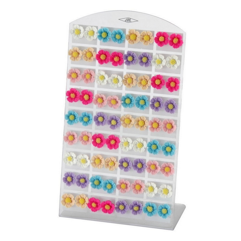 Stud earring resin flower
