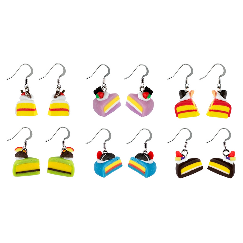 Drop earring resin piece of cake