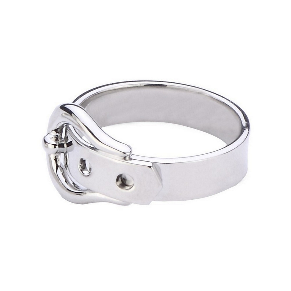 Ring belt with buckle detail Silver