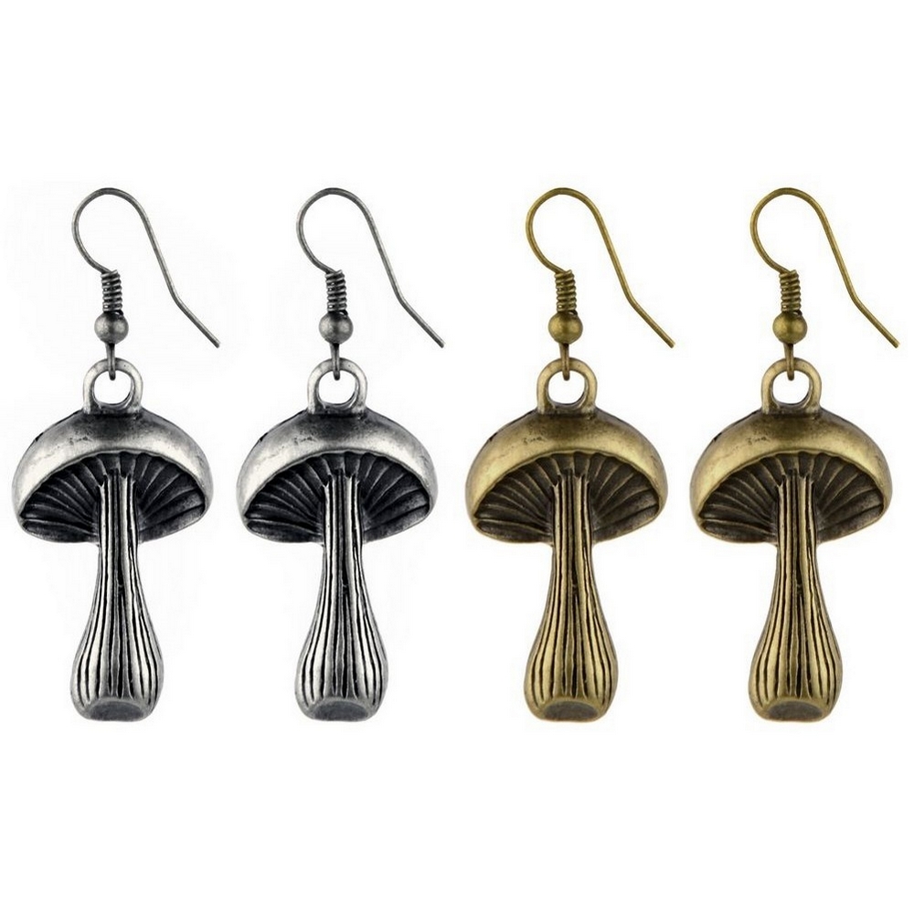 Drop earring Earring drop mushroom