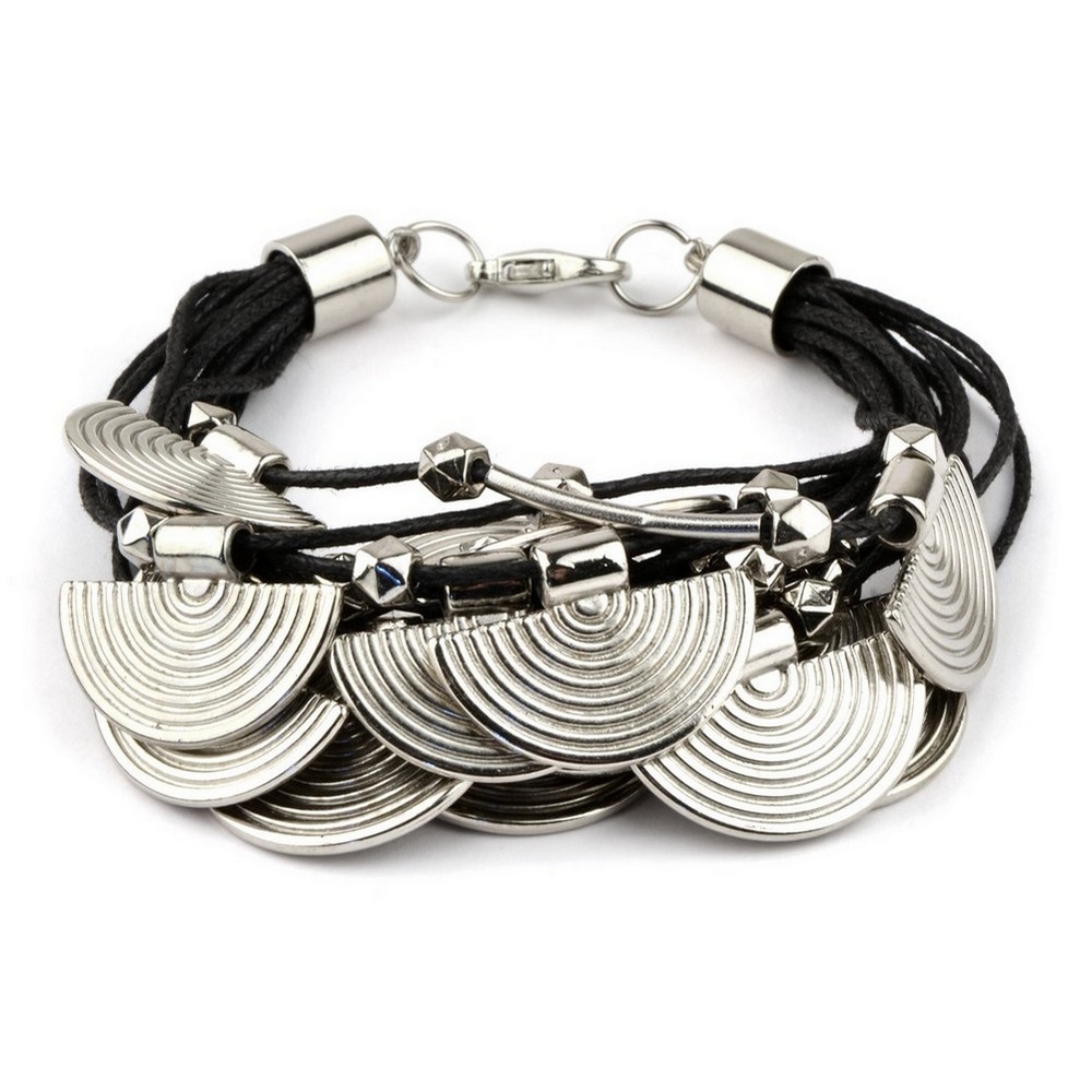 Bracelet cord with fan charm