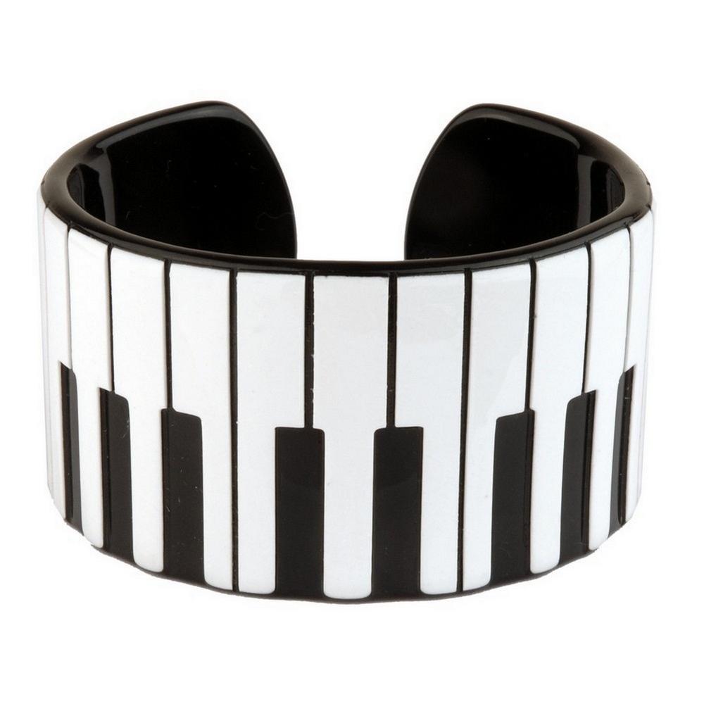 Bracelet resin keyboard black & white