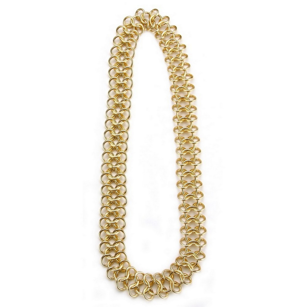 Necklace chain heavy infinity link gold
