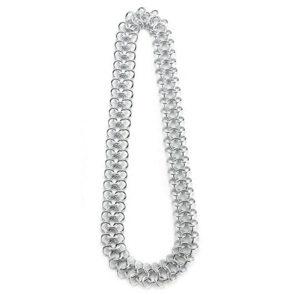Necklace chain heavy infinity link 68cm silver