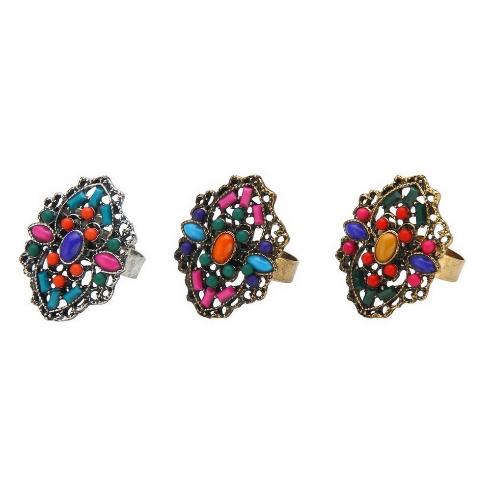 Ring enamel embellished emblem