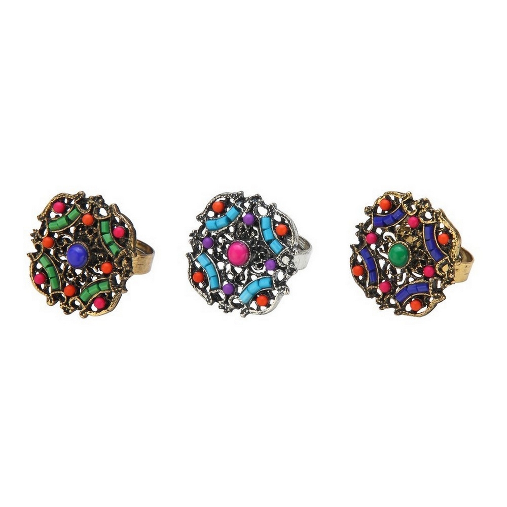 Ring enamel embellished seal