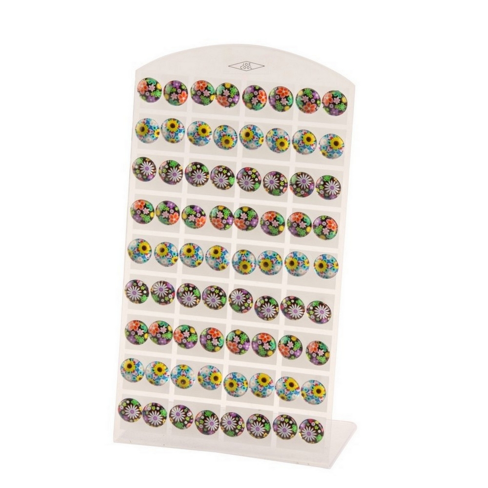 Stud earring glass flower power