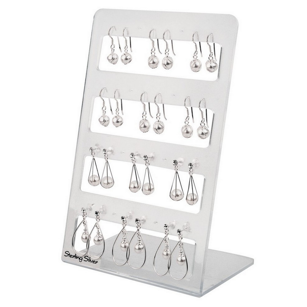 Drop earring 925 silver pearls