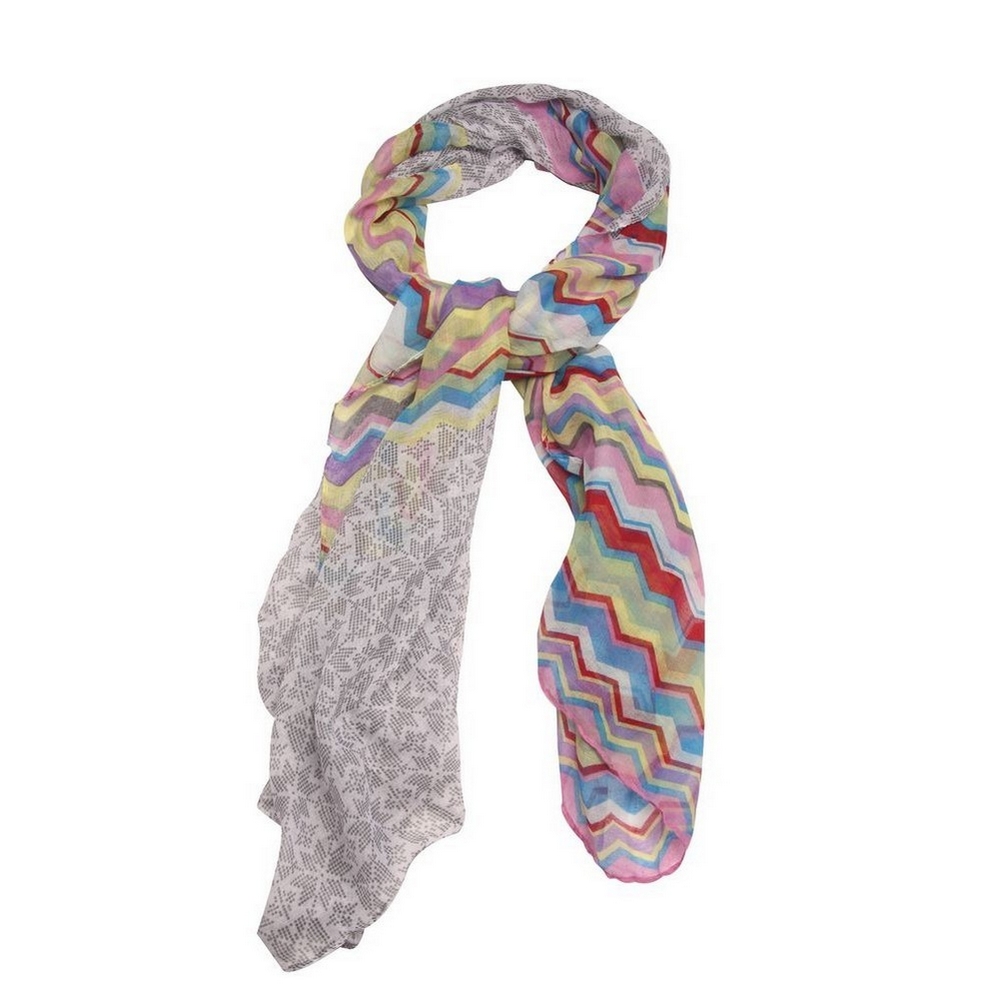 Scarf ziggy blue & green