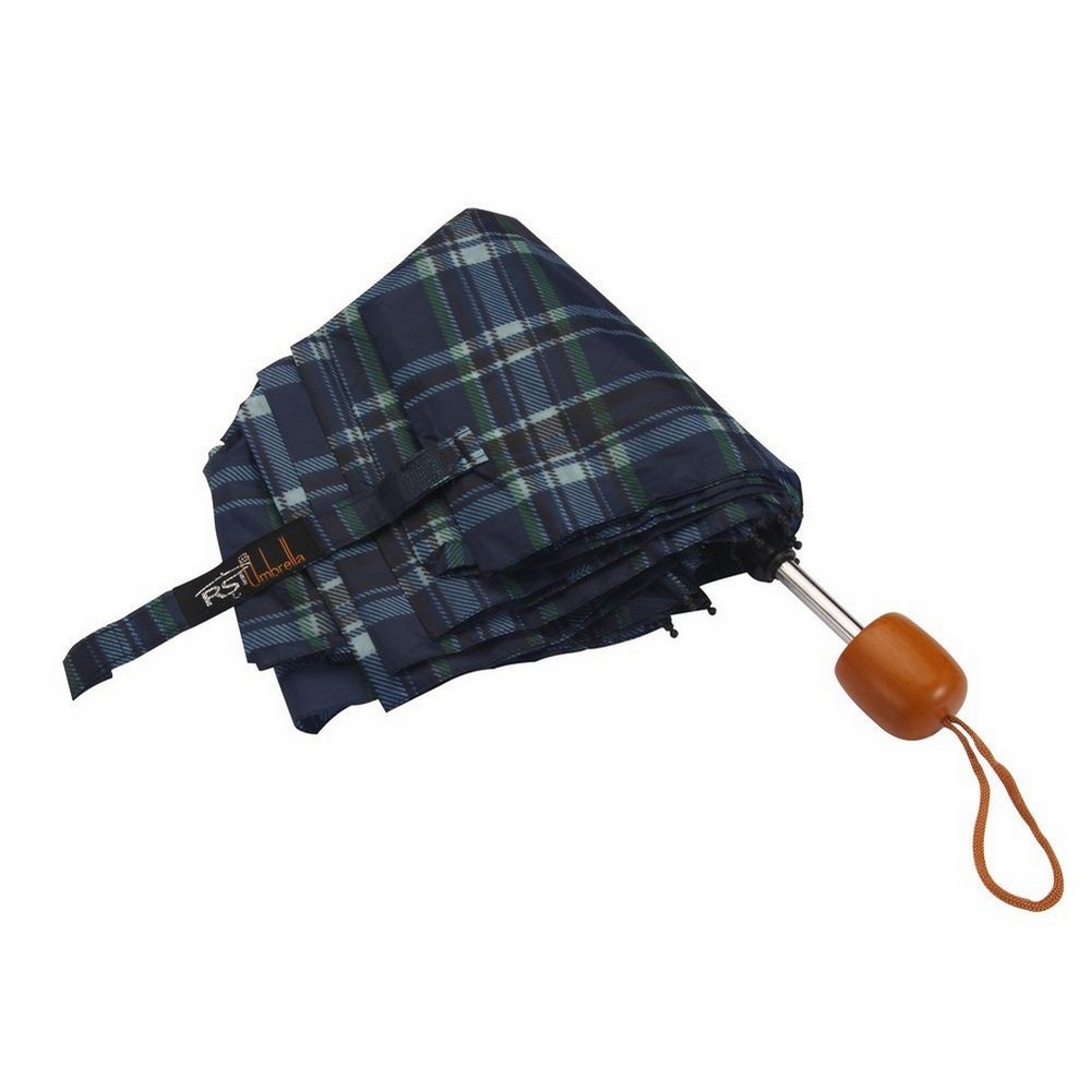 Umbrella telescopic tartan assorted colours - Image 2