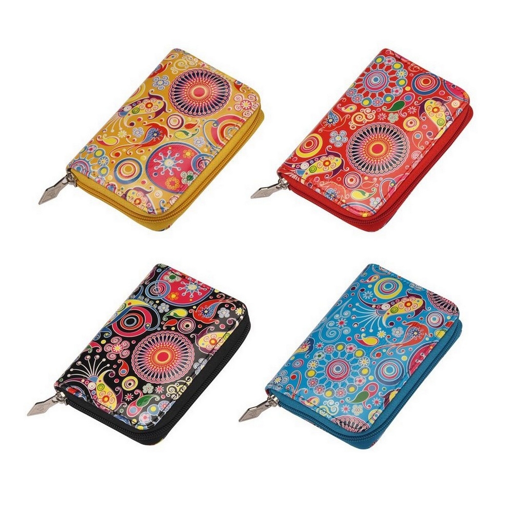 Zip wallet gloss crazy paisley