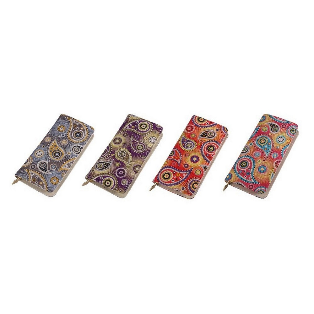 Zip wallet textured crazy paisley Assorted Colours