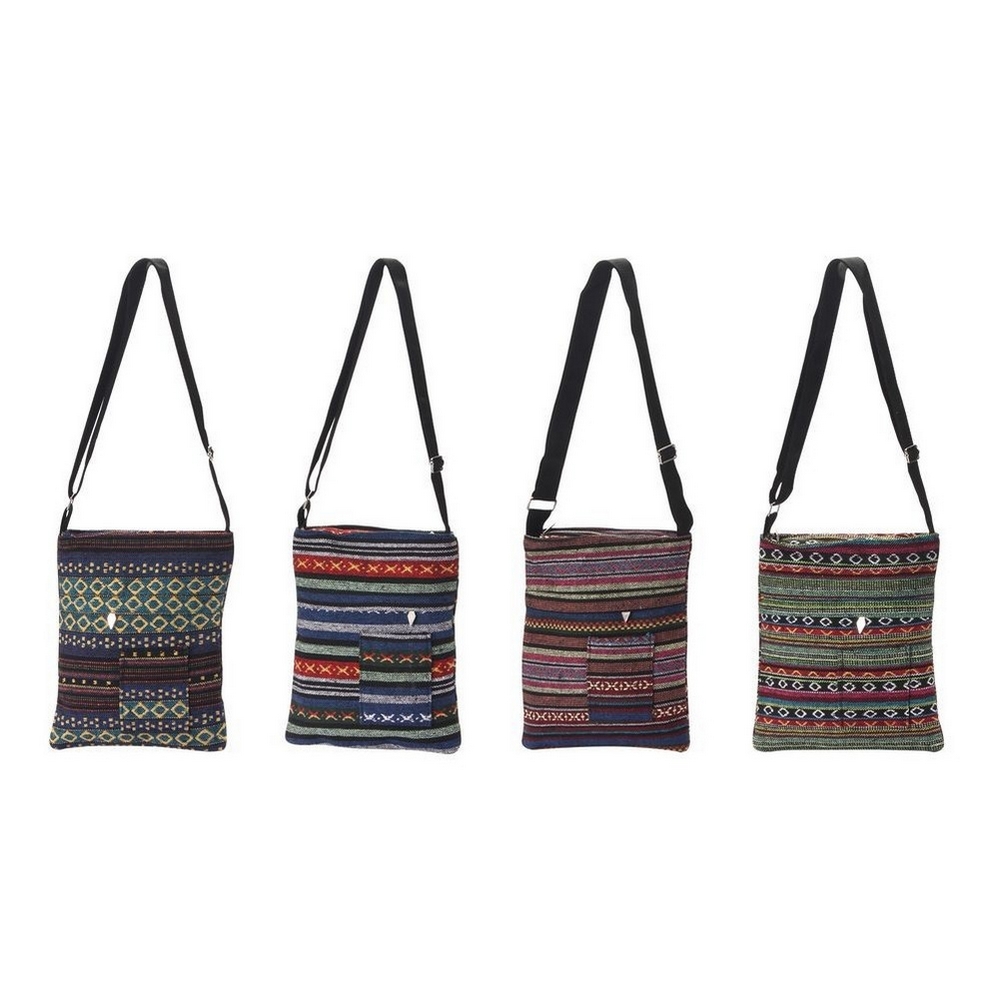 Shoulder bag cotton A4 size salamanca stripe