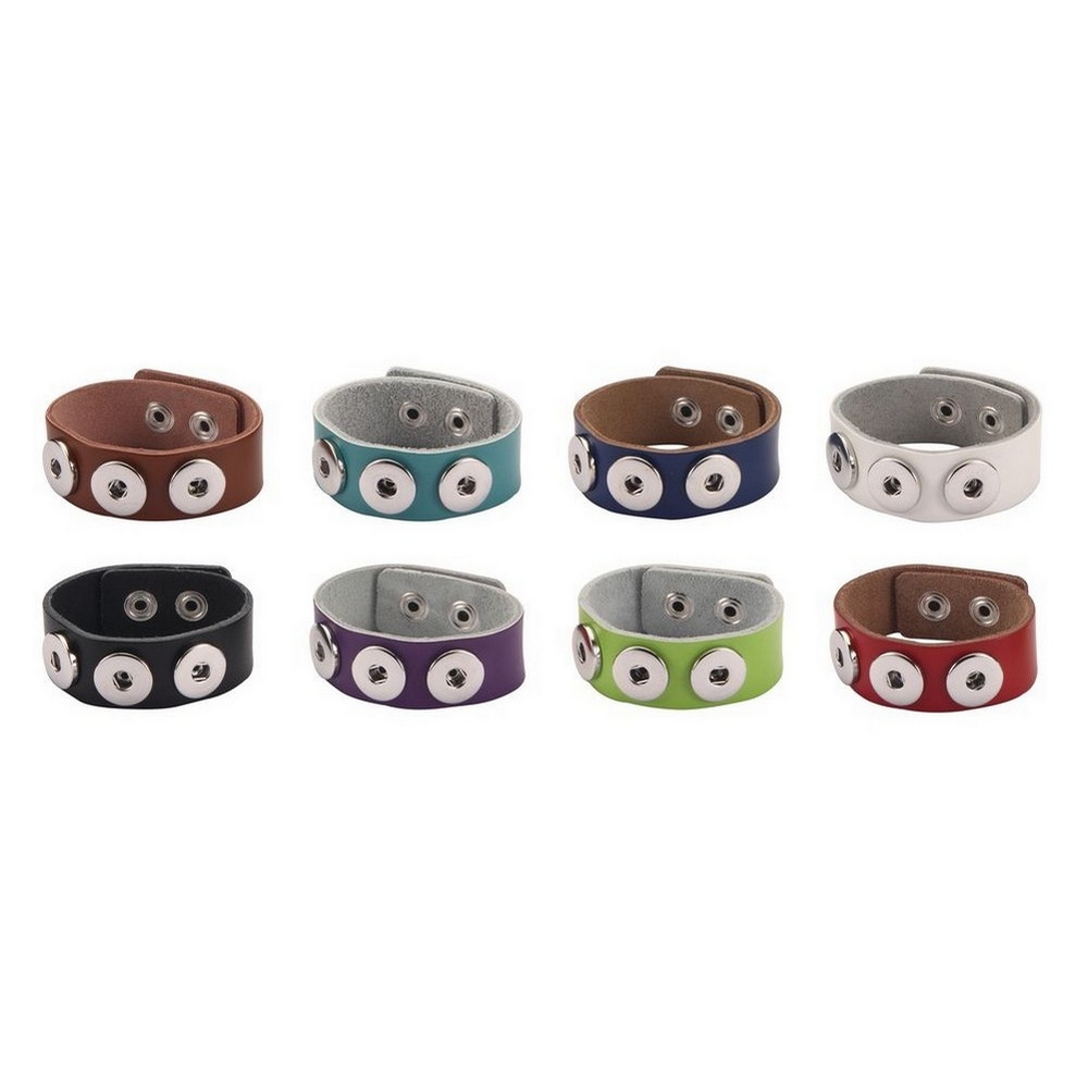 Bracelet 23 mm band for 3 x 18 mm press studs