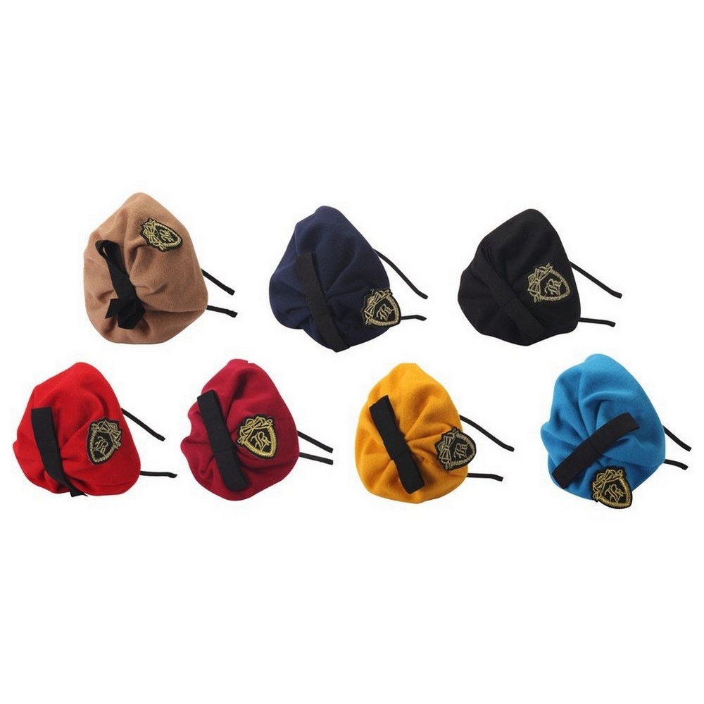 Alice band beret with detachable badge