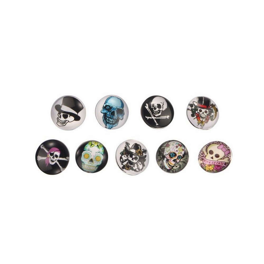 Press stud skulls