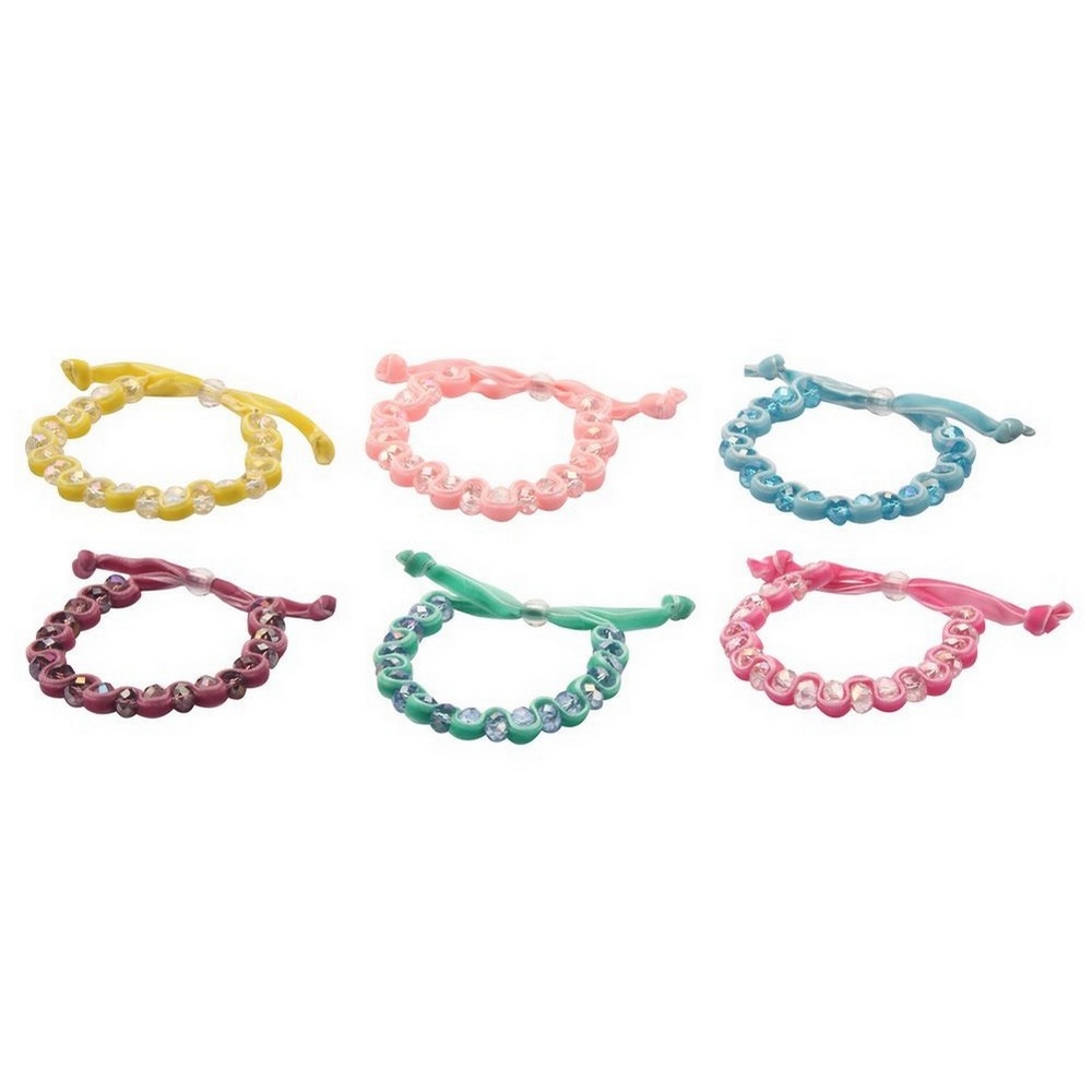 Bracelet glass single colour velvet
